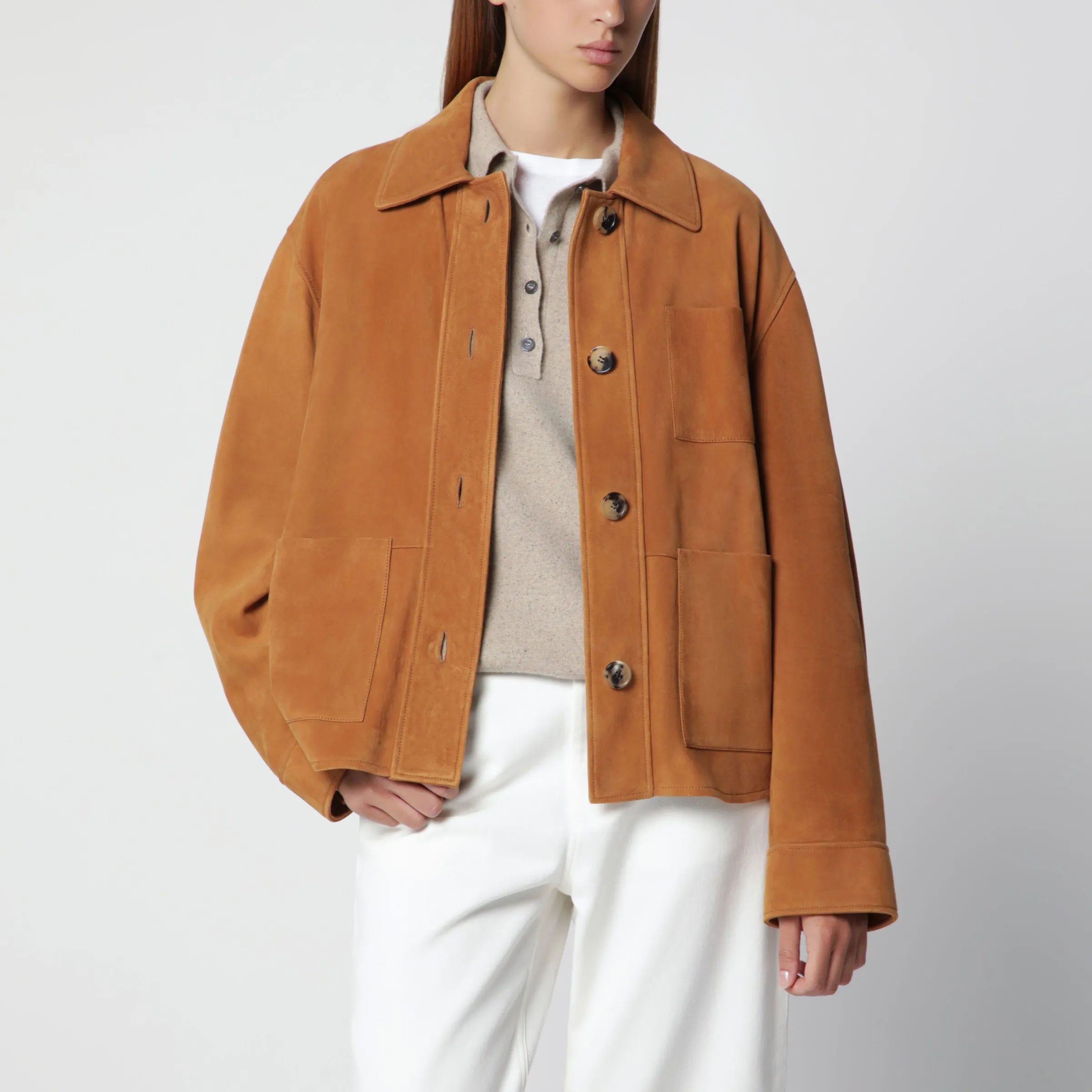 Loewe Light brown suede workwear jacket
