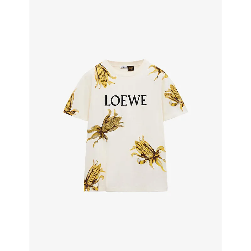 Loewe x Paula’s Ibiza Rhinestone-Embellished Graphic Cotton-Jersey T-Shirt