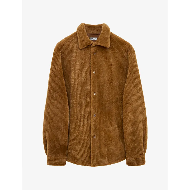 Loewe Ribbed Relaxed-Fit Shearling-Corduroy Overshirt