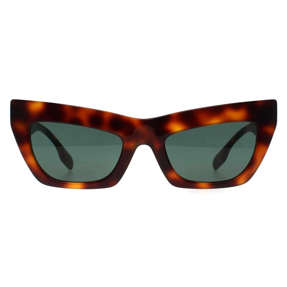 Burberry Cat Eye Light Havana Dark Green BE4405 in Brown