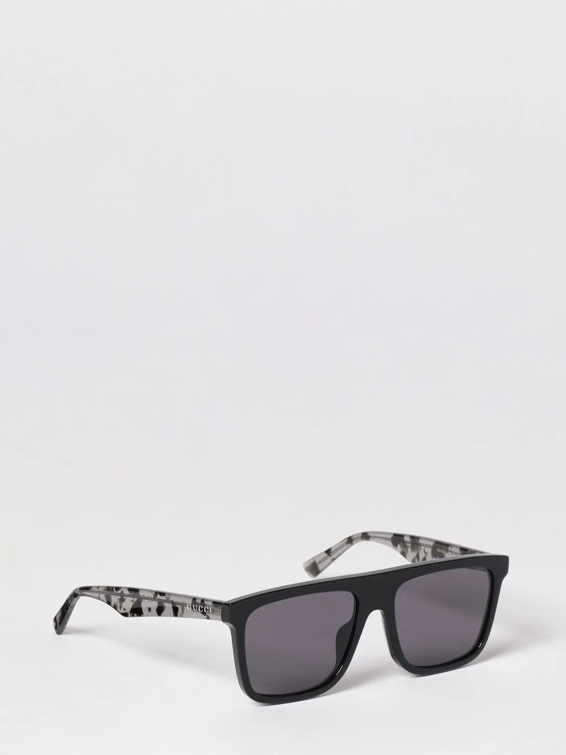 Gucci Rectangular Sunglasses in Recycled Acetate with Logo