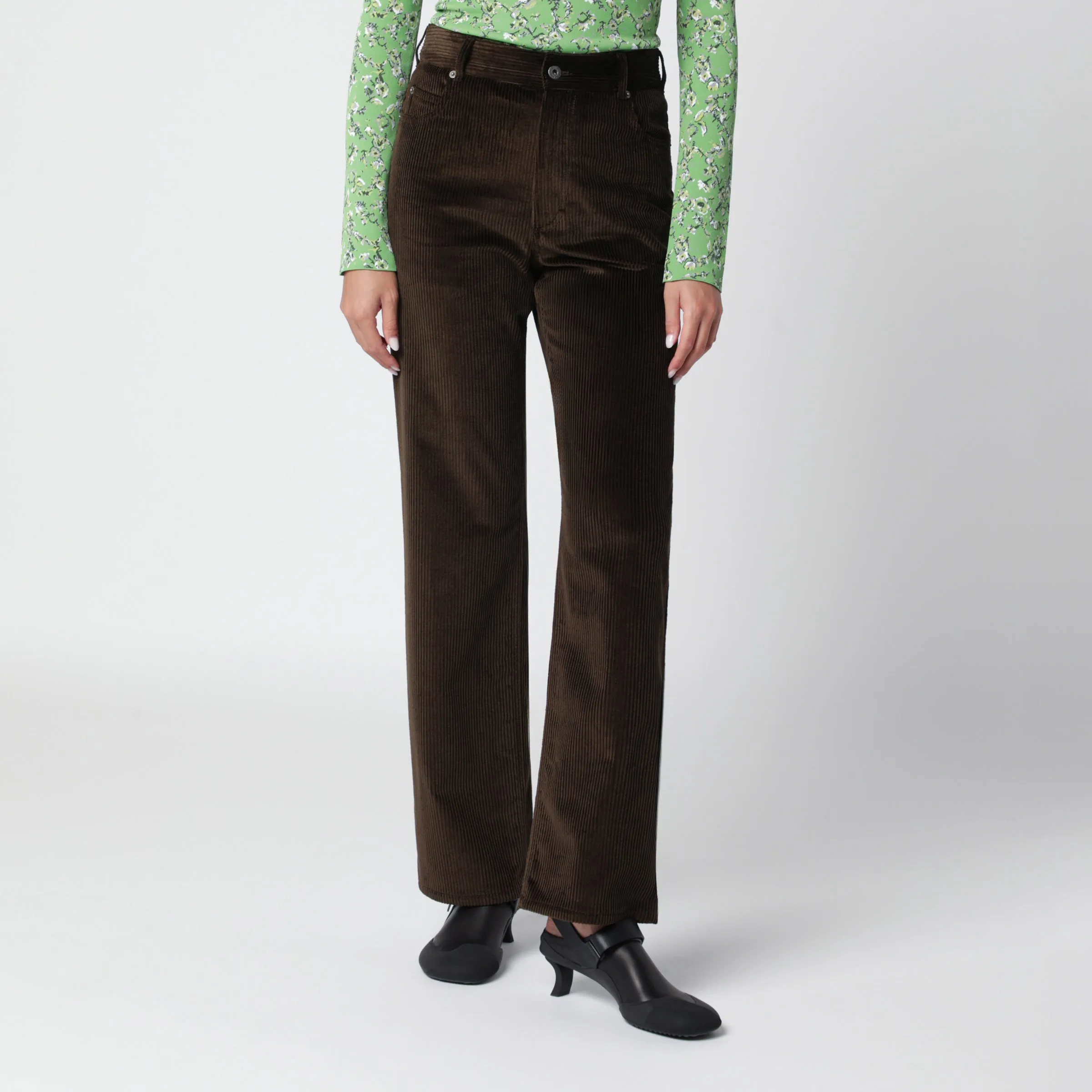 Loewe Brown cotton corduroy trousers