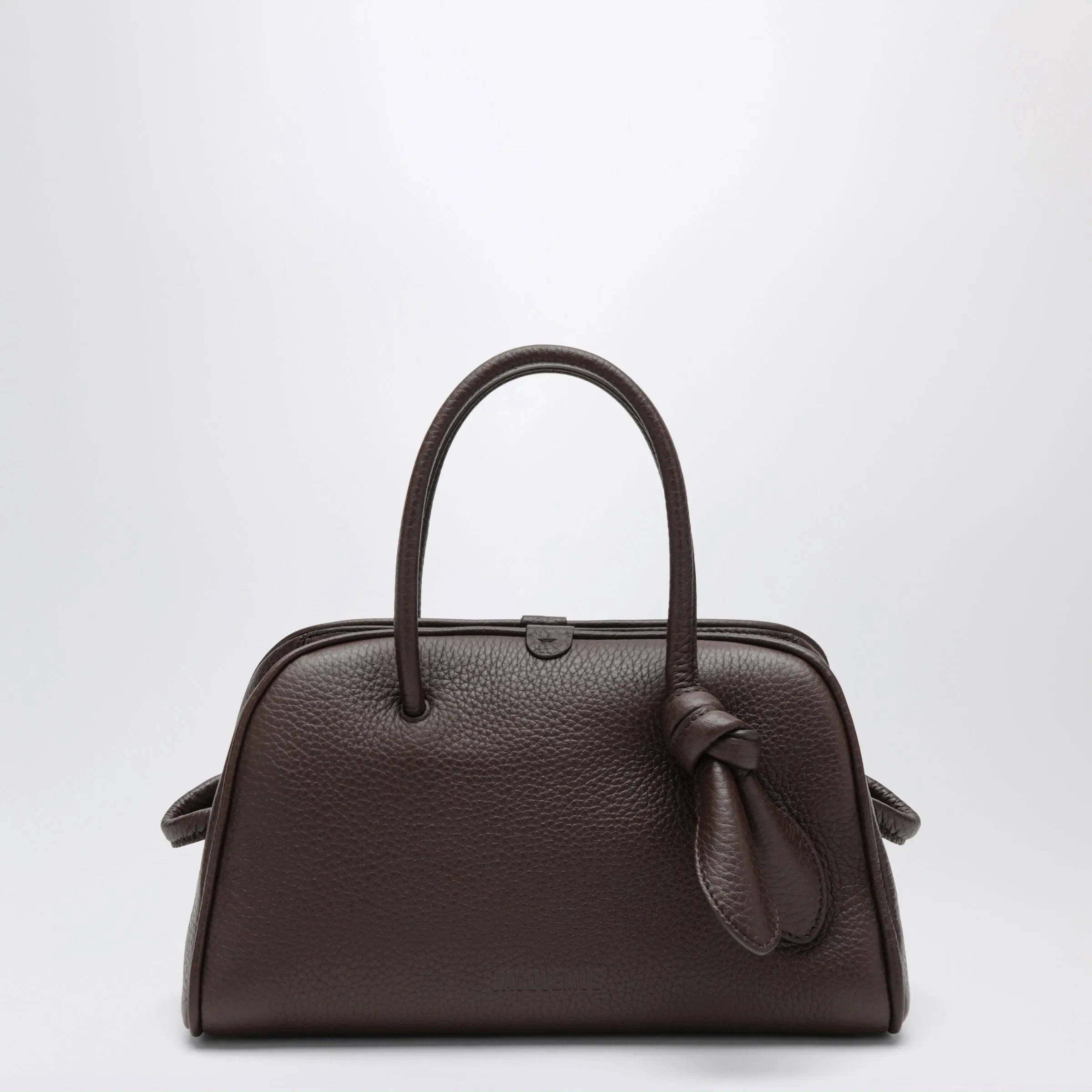 Jacquemus Small Turismo bag in dark brown leather