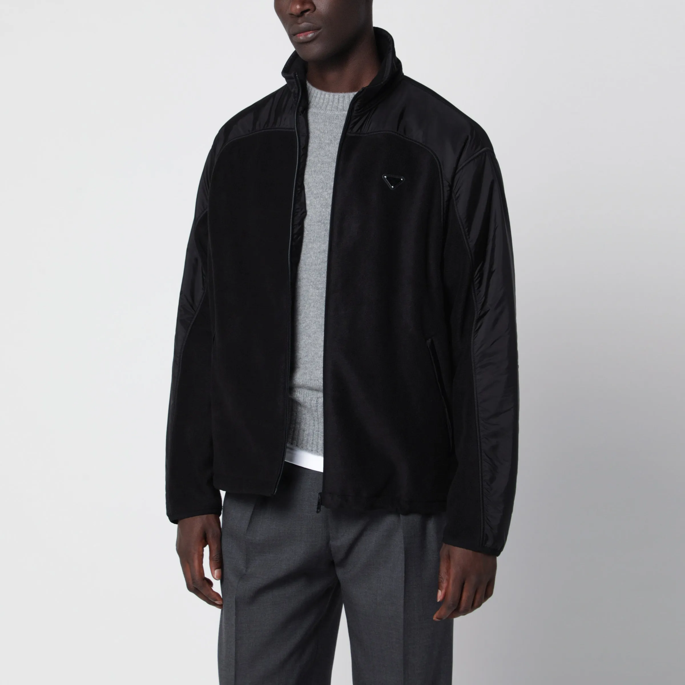 Prada Black fleece blouson