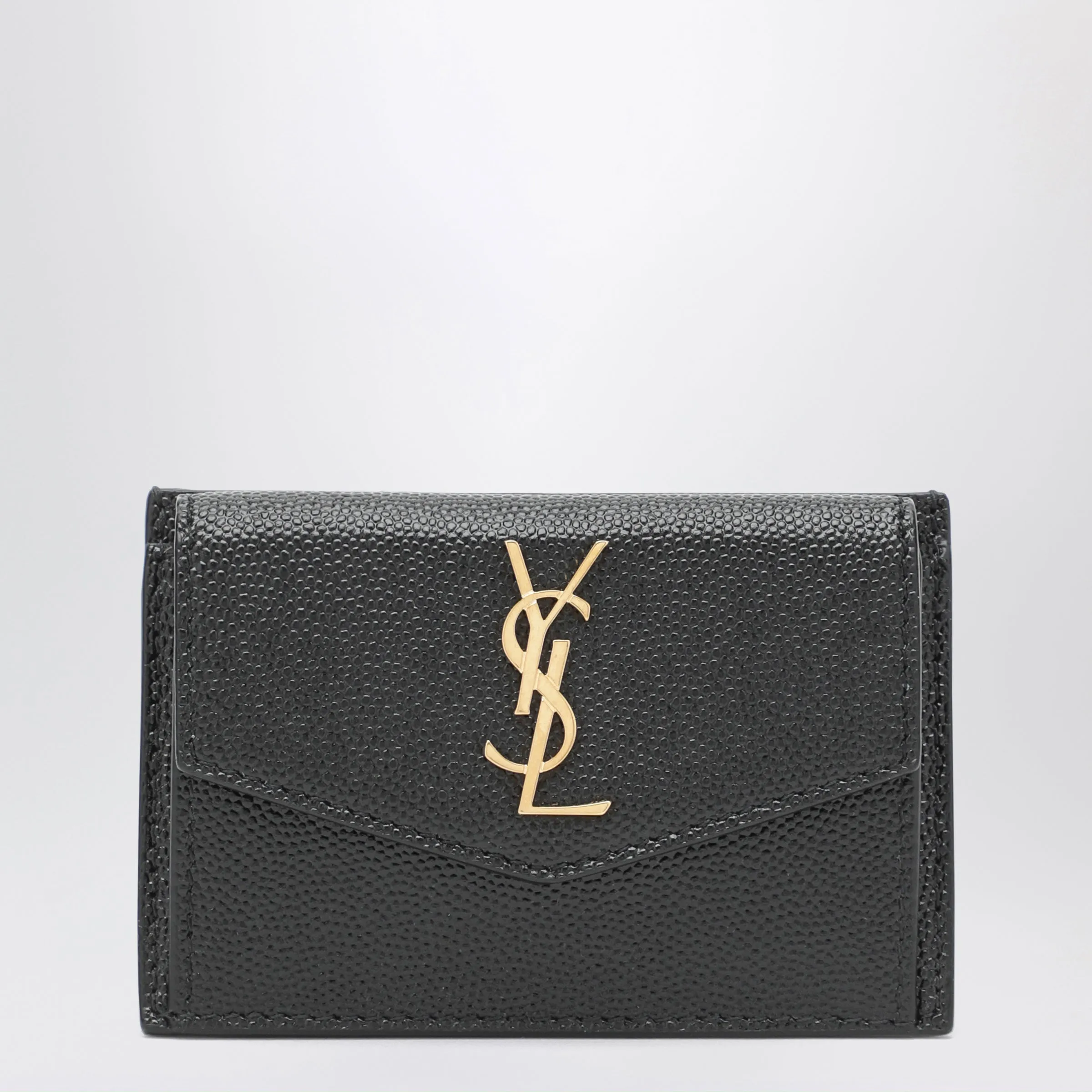 Saint Laurent Black wallet in grained leather