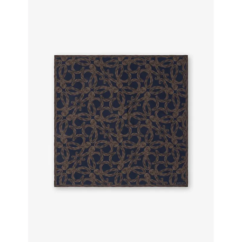 Loewe Printed Square Silk Scarf