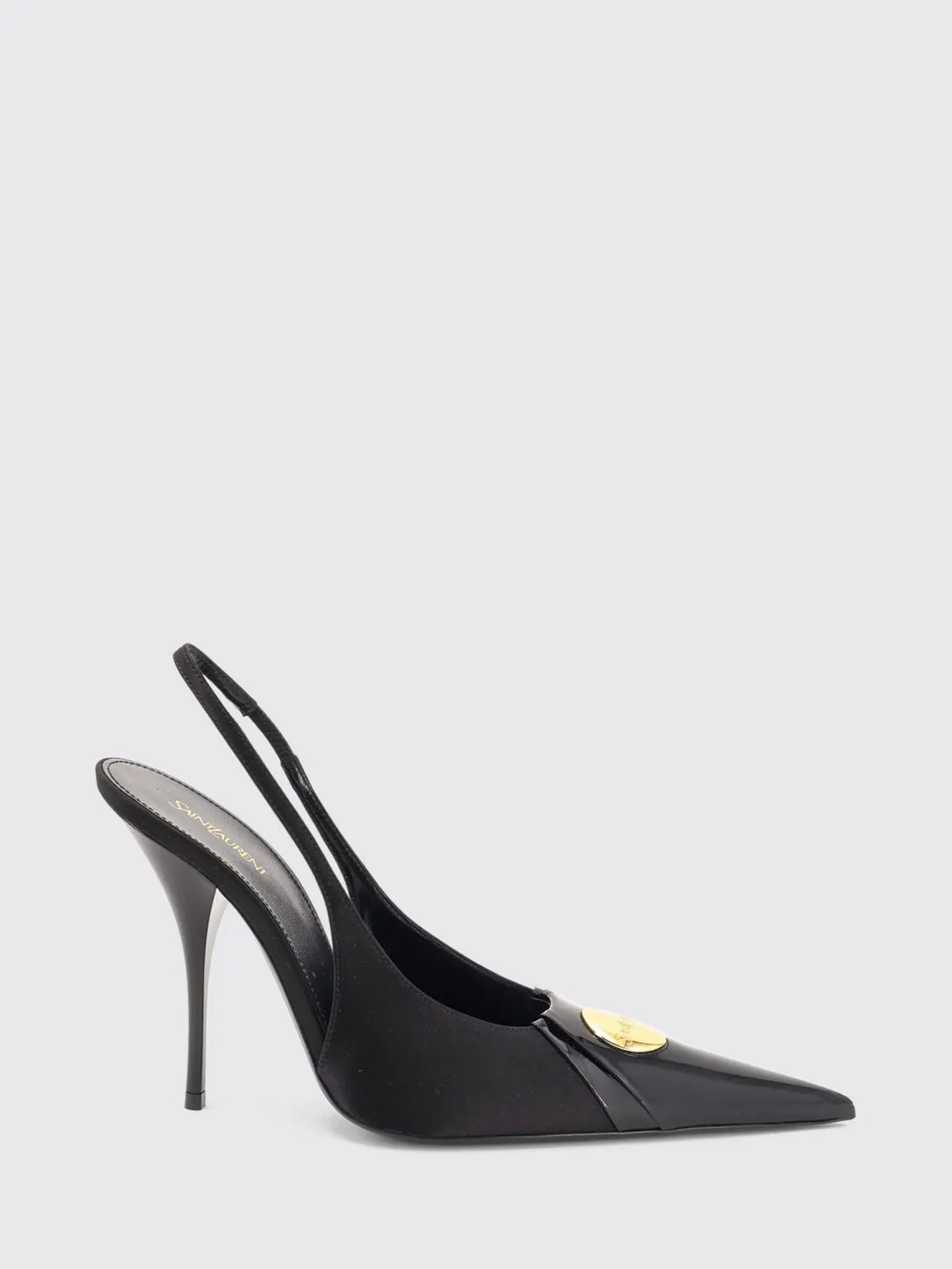 Saint Laurent Louis Patent Leather Slingback Pumps with Stiletto Heel
