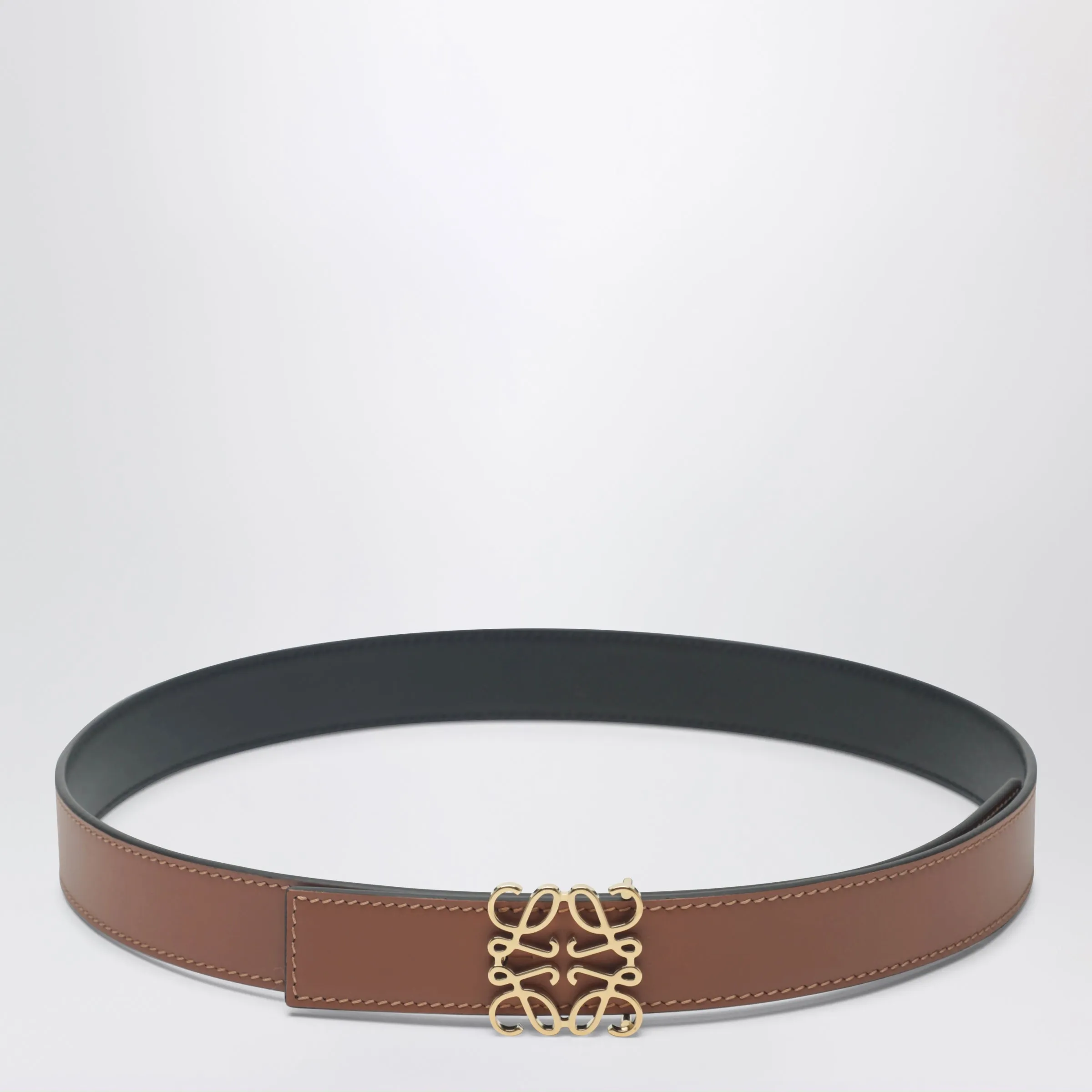 Loewe Reversible brown/black Anagram belt