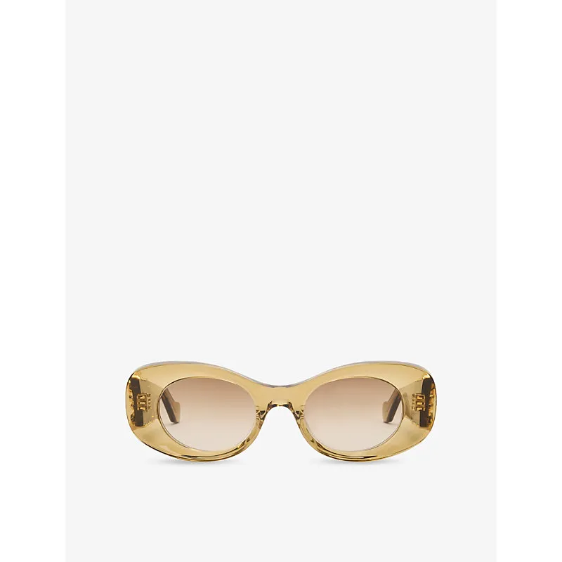 Loewe G821Mxix01 Oval Frame Acetate Sunglasses