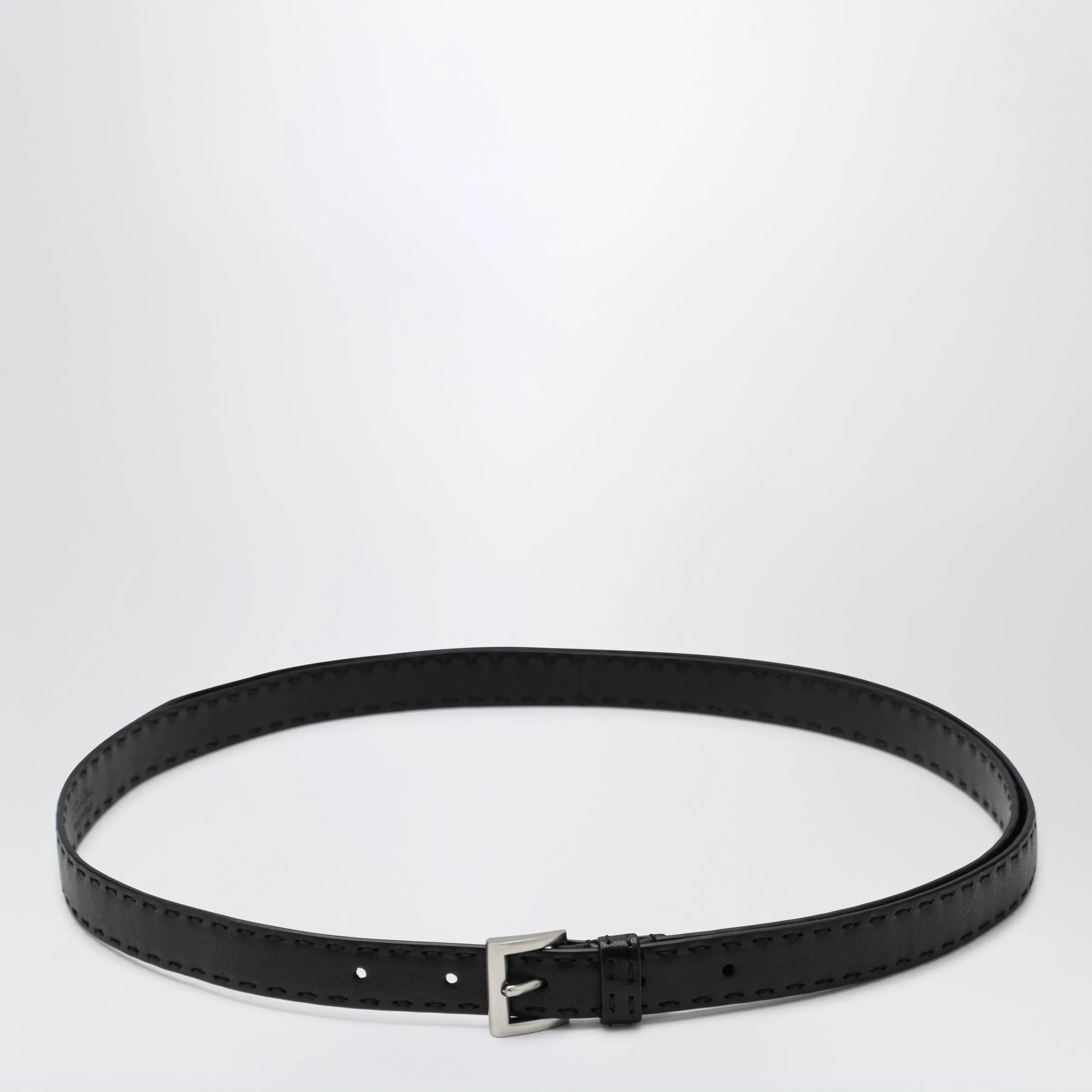 Prada Black leather belt