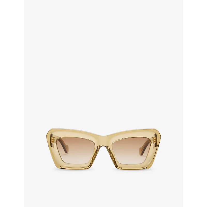 Loewe Beveled Cat-Eye Acetate Sunglasses