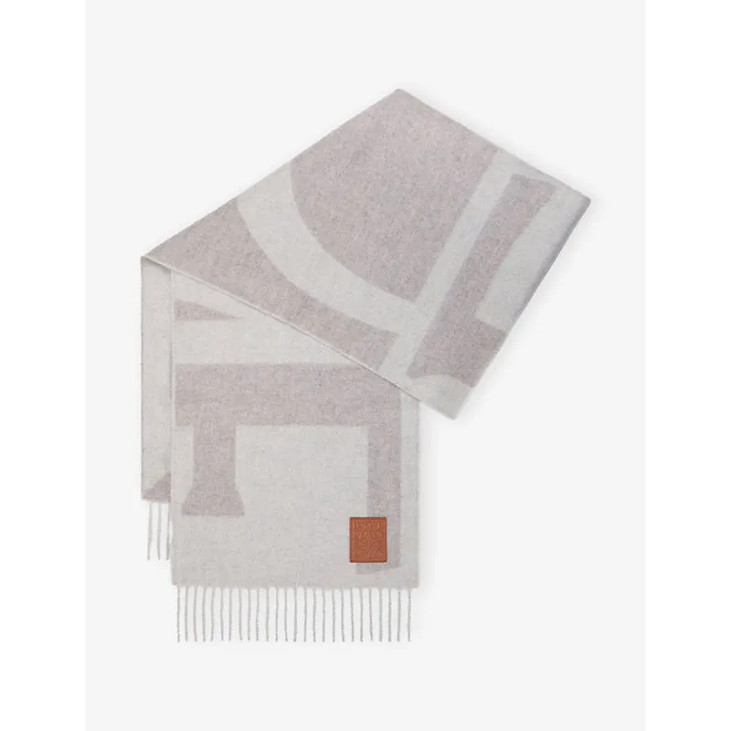Loewe Anagram-Patch Cashmere Scarf