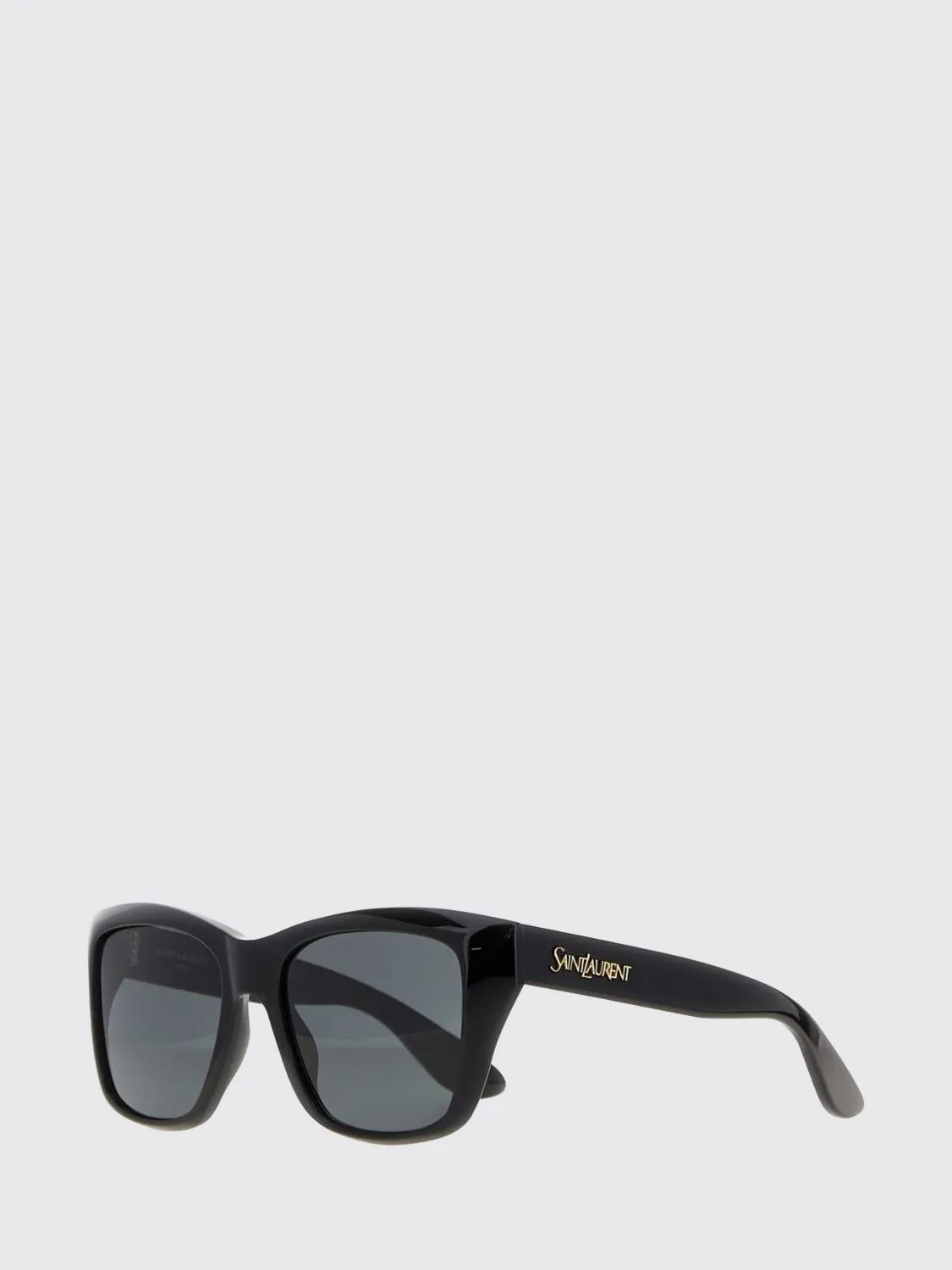 Saint Laurent Square Acetate Sunglasses with Laminated Logo