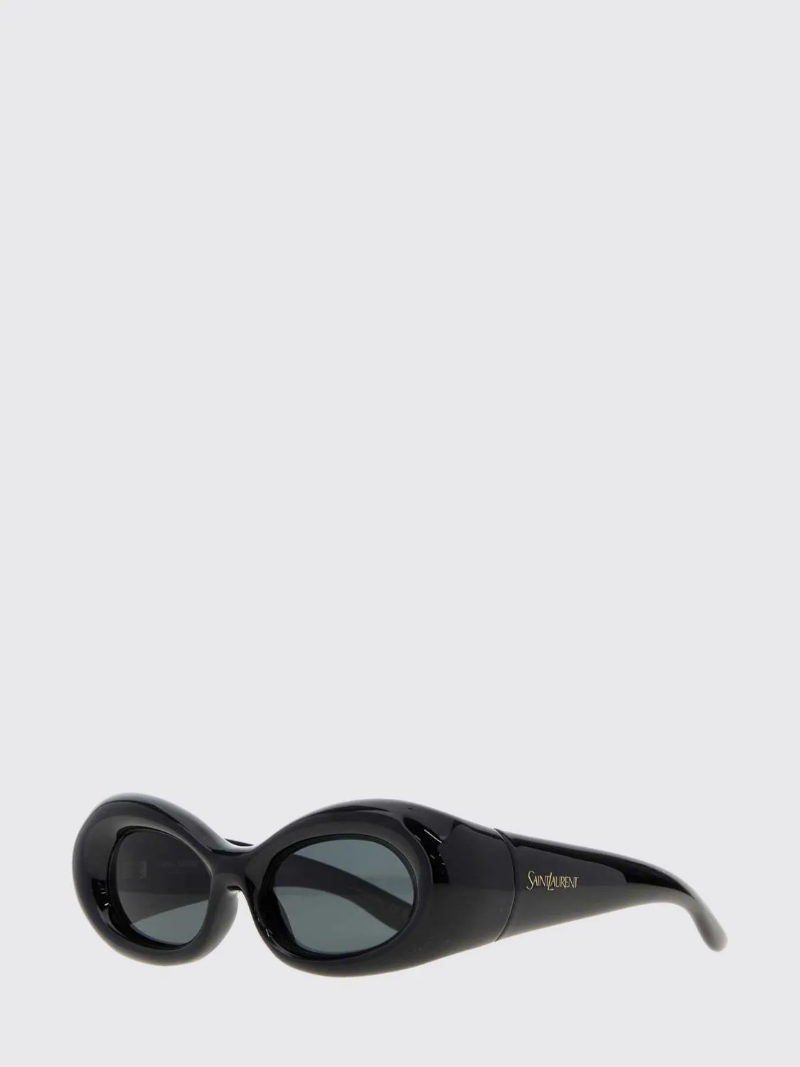 Saint Laurent Teardrop Acetate Sunglasses with Contrast Logo