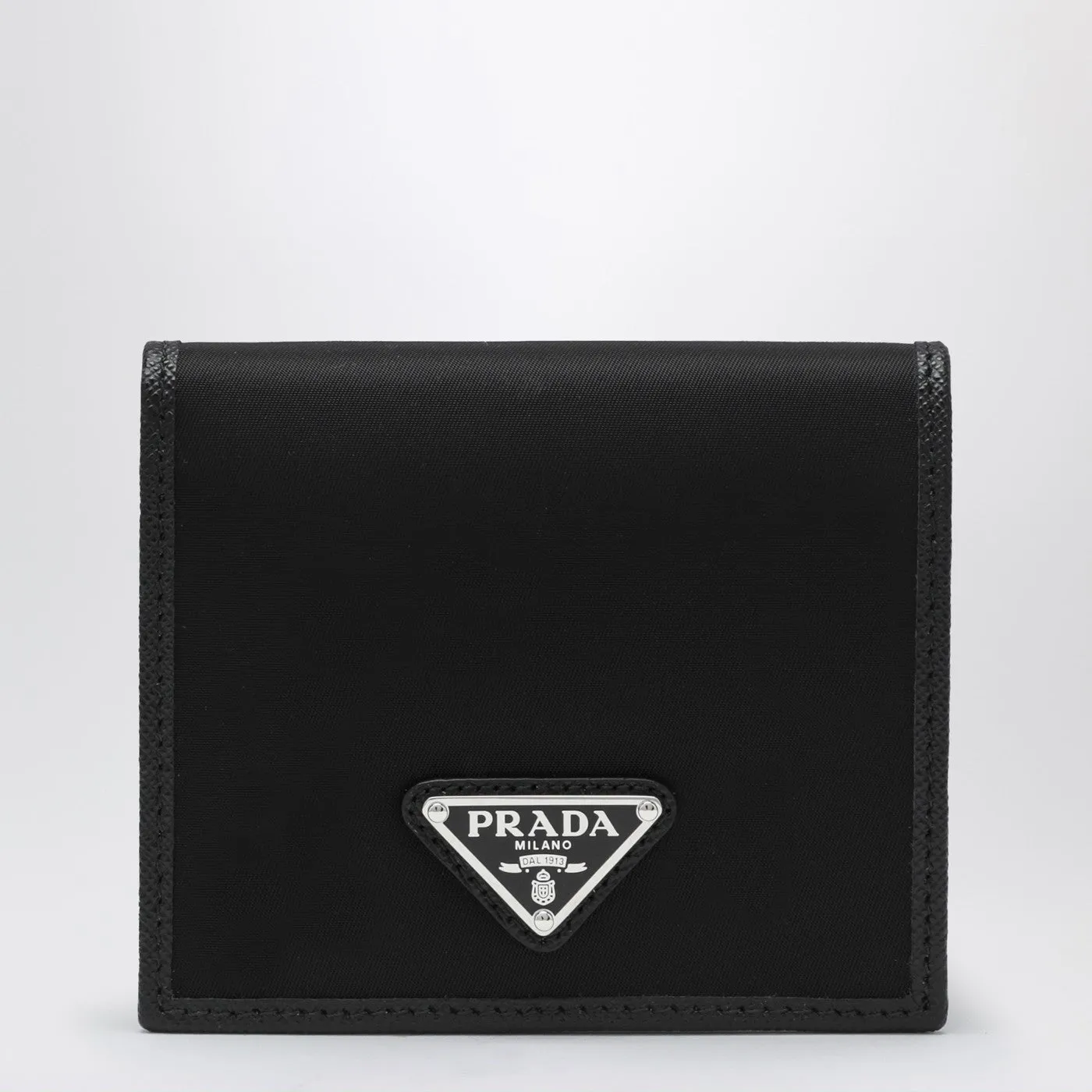 Prada Black wallet in nylon e Saffiano