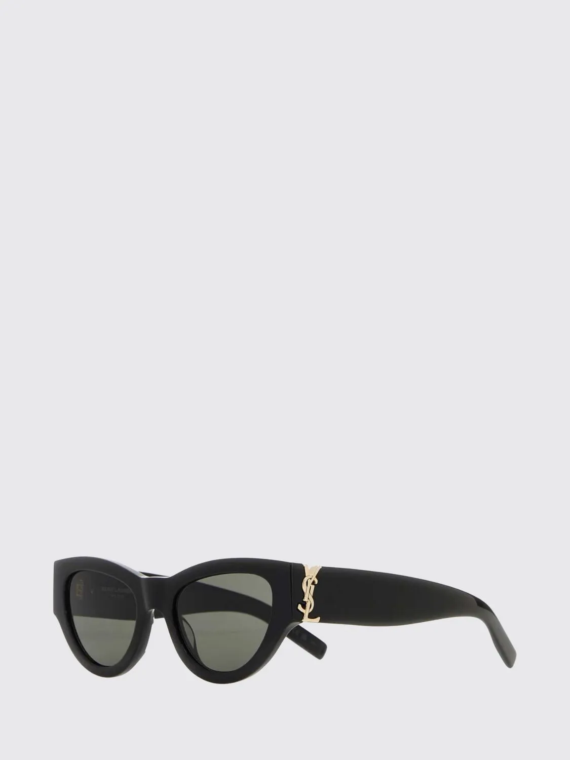 Saint Laurent Cat-Eye Acetate Sunglasses with YSL Monogram