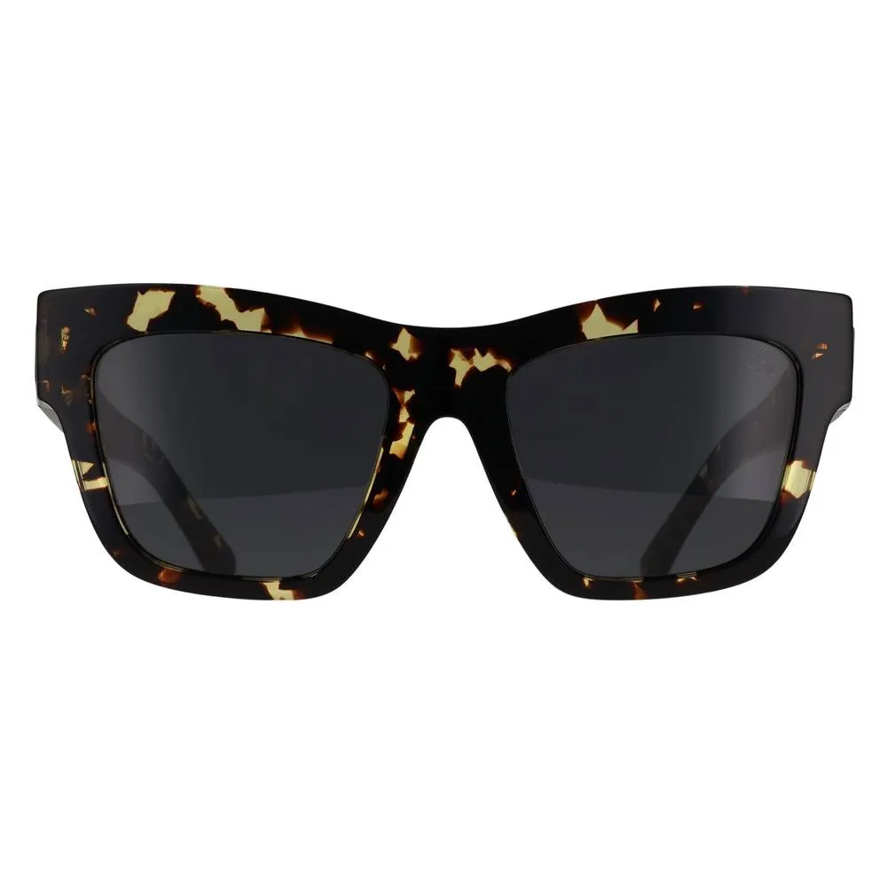 Burberry Square Yellow Havana Dark Grey BE4449 in Brown