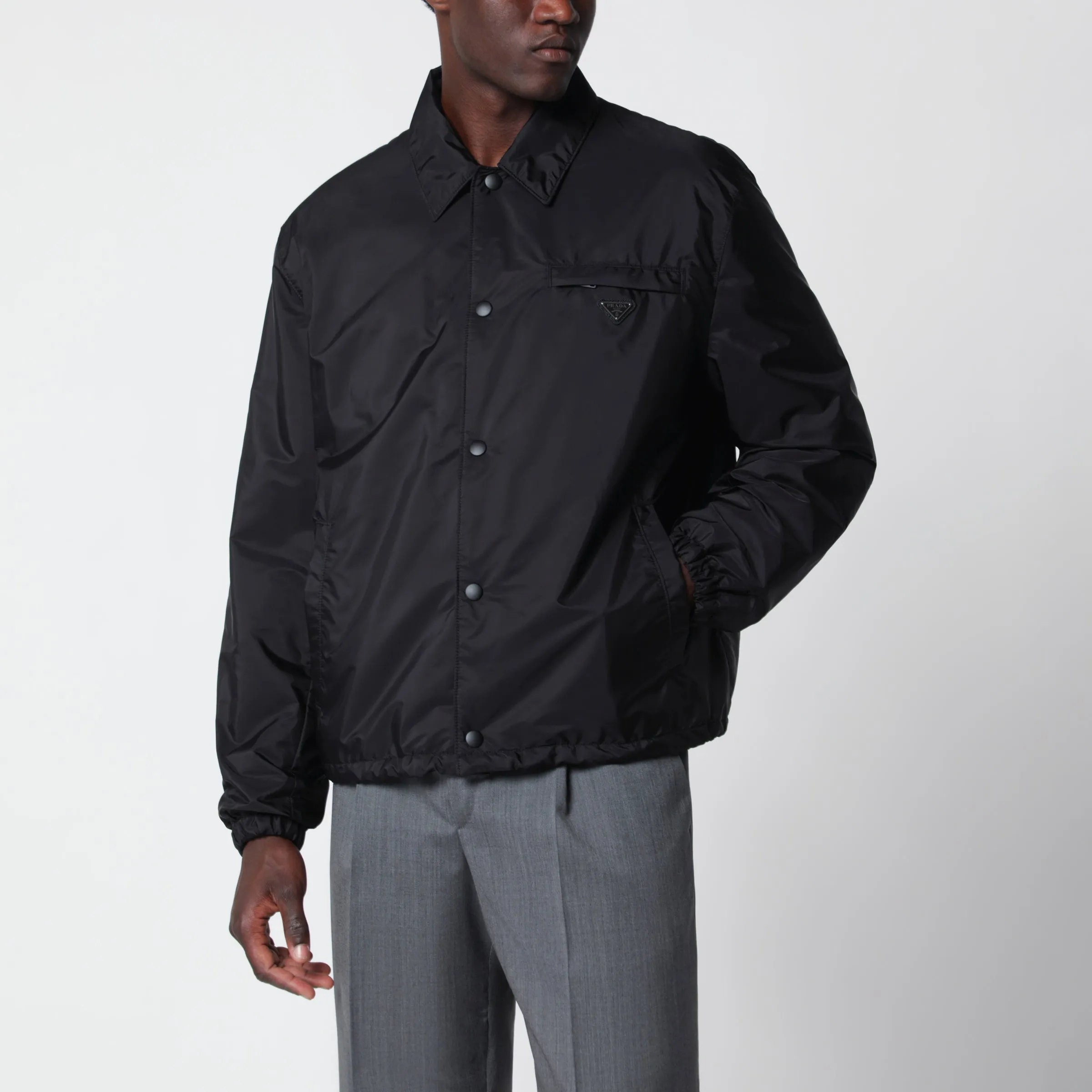 Prada Black Re-Nylon blouson jacket
