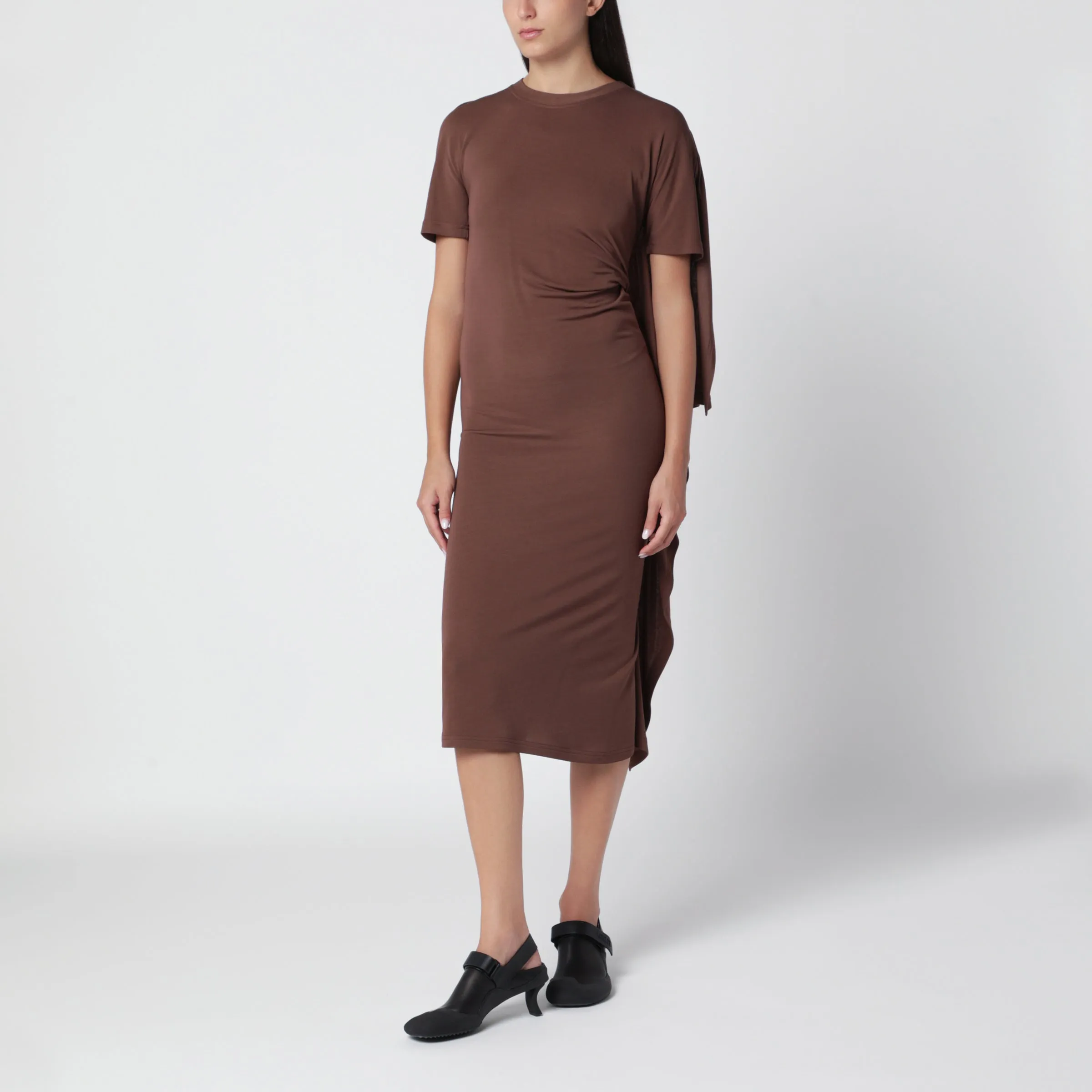 Loewe Dark brown viscose blend dress