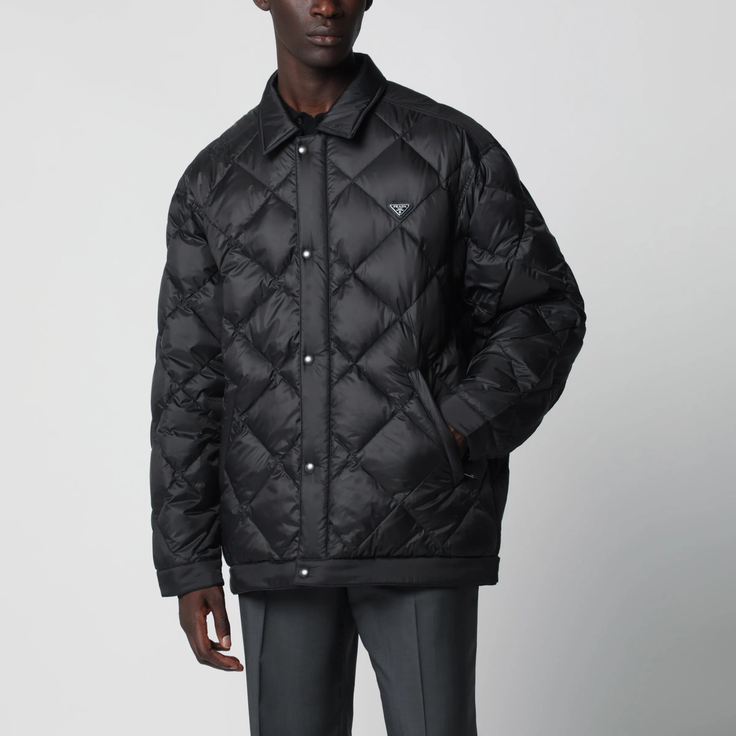 Prada Black quilted Re-Nylon jacket