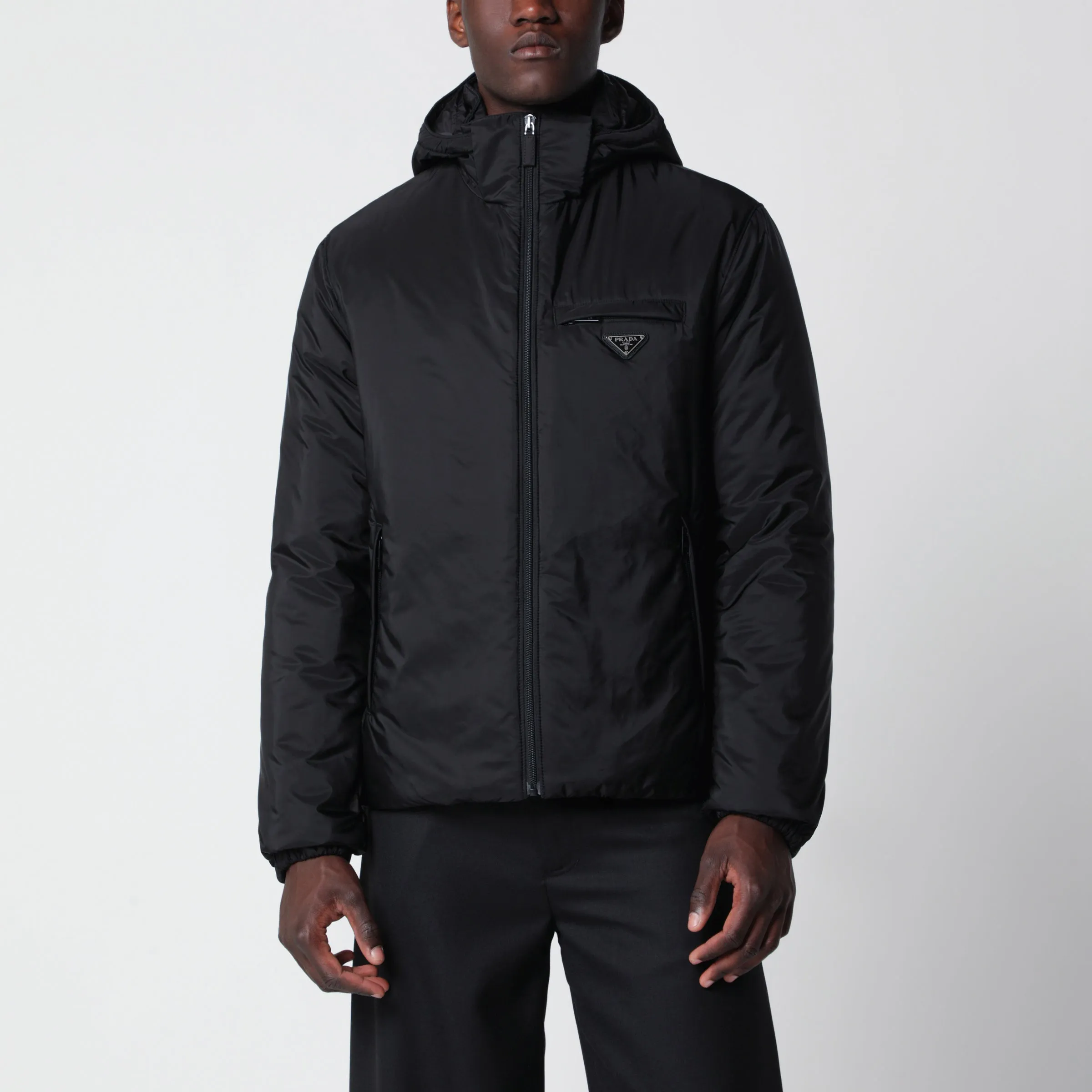 Prada Black Re-Nylon down jacket