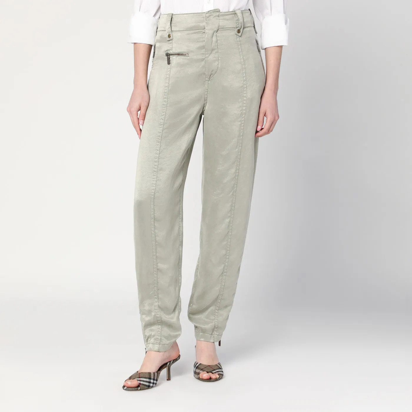 Burberry Trousers with B Shield emblem in lyocell